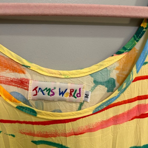 Jam’s World Yellow Midi Dress Size Medium GUC M0498 - Picture 5 of 12